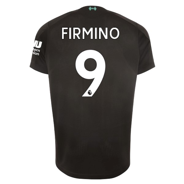 Camiseta Liverpool NO.9 Firmino Tercera equipo 2019-20 Negro